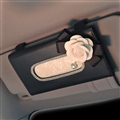 Camellia Bling Leather Automotive Tissue Paper Box Holder Case Seat Back Hanging Tissue Bag - Black