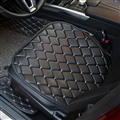 Diamond Studded Crystal Leather Car Front Seat Cushion Woman Universal Pads 1pcs - Black