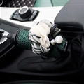 Floral 1pcs Mesh Car Handbrake Covers Leather Pear Brake Case Auto Interior Decro - Green