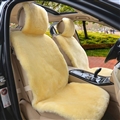 Luxury Australia Wool Car Seat Cushion Winter 100% Genuine Fur Sheepskin 3pcs Sets - Beige