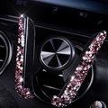 New Universal Car Mobile Phone Holder Crystal Rhinestone Air Vent Mount Clip Stand GPS - Purple