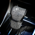 Pretty Women Rhinestone Plush Auto Seat Gear Shift Cover Case 1pcs - Silver