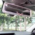 Angel Wings Gorgeous Bling Bling Diamonds Crystal Car Rearview Mirror Auto Brilliant Rearview Mirror - Pink
