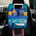 Fly Bear Multi-function Car Seat Back Hanging Pocket Thermal Insulation Storage Bag for Kid - Blue