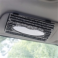 Luxury Creative Crystal Auto Tissue Paper Box Hanging Women Auto Interior Accessories - Black
