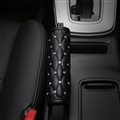 Pretty 1pcs Bling Car Handbrake Covers Leather Diamond Brake Case Auto Interior Decro - Black