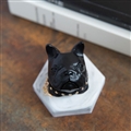 Cute Ornaments French Bulldog Car Decoration Air Freshener Solid Perfume Black Dog - White Black