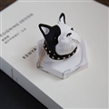 Cute Ornaments French Bulldog Car Decoration Air Freshener Solid Perfume Black White Dog - White Black