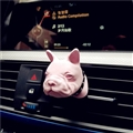 Cute Ornaments French Bulldog Car Decoration Air Freshener Solid Perfume Dog - Pink