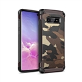 Camouflage Matte Silica Gel Shell TPU Shield Back Hard Cases Skin Covers for Samsung Galaxy S10 - Grey