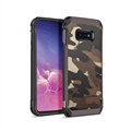 Camouflage Matte Silica Gel Shell TPU Shield Back Hard Cases Skin Covers for Samsung Galaxy S10 Lite S10E - Grey