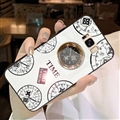 Lovers Watch Mirror Surface Silicone Glass Covers Protective Back Cases For Samsung Galaxy S8 Plus S8+ - White