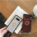 Luxury Crystal Bracket Soft Case Protective Shell Cover for Samsung Galaxy S10 Plus S10+ - Red