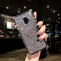 Luxury Crystal Bracket Soft Case Protective Shell Cover for Samsung Galaxy S9 - Grey