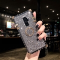 Luxury Crystal Bracket Soft Case Protective Shell Cover for Samsung Galaxy S9 Plus S9+ - Grey