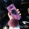 Luxury Rhinestone Silicone Hard Case Back Cover for Samsung Galaxy S8 Plus S8+ - Purple