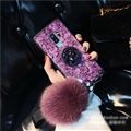 Luxury Rhinestone Silicone Hard Case Back Cover for Samsung Galaxy S9 - Purple