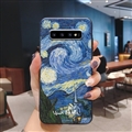 Oil Painting Silica Gel Shell TPU Shield Back Soft Cases Skin Covers for Samsung Galaxy S10 - Sky