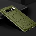 Rugged Matte Silica Gel Shell TPU Shield Back Soft Cases Skin Covers for Samsung Galaxy S10 - Green