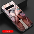 Sexy Male Mirror Surface Silicone Glass Covers Protective Back Cases For Samsung Galaxy S10 Plus S10+ - 05