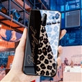 Lanyard Leopard Print Mirror Surface Silicone Glass Covers Protective Back Cases For iPhone 11 - Black