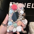 Flower Bling Pearl Covers Rhinestone Diamond Cases For iPhone 6 - 02