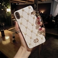 Chain Pearl Covers Rhinestone Diamond Cases For iPhone 6S Plus - 01