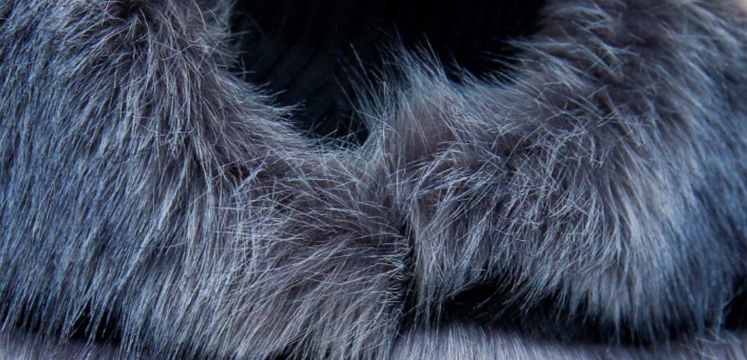 Cheap Classic Elegant Faux Fox Fur Vest Fashion Women Overcoat - Black