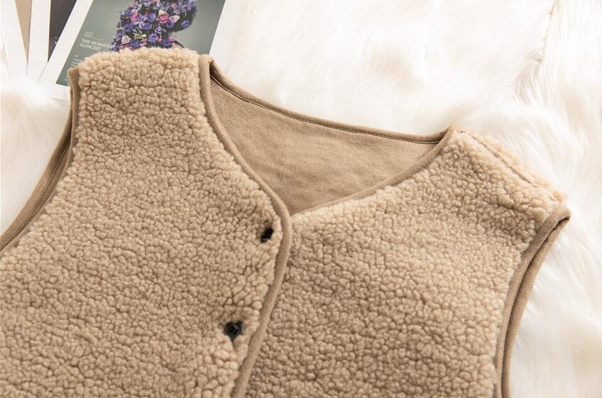 Cheap Classic pocket Faux Fox Fur Vests Fashion Women Overcoat - White