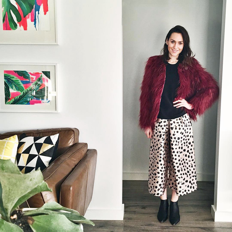 Cheap Cool Faux Fox Fur Overcoat Fashion Women Coat - Red