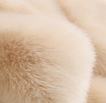 Cheap Cute Elegant Faux Fox Fur Vest Fashion Women Overcoat - Black