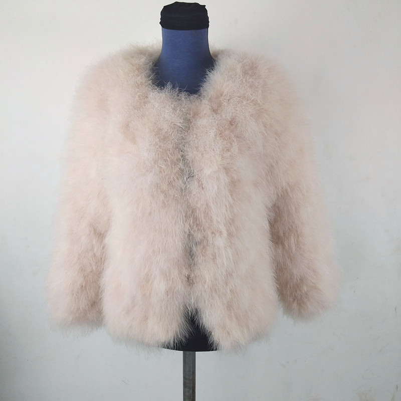 Cheap Good Warm Faux Ostrich Fur Vests Fashion Women Waistcoat - Pink 01