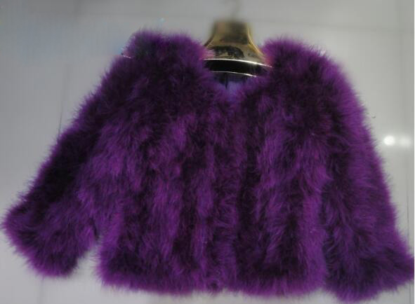 Cheap Good Warm Faux Ostrich Fur Vests Fashion Women Waistcoat - Purple