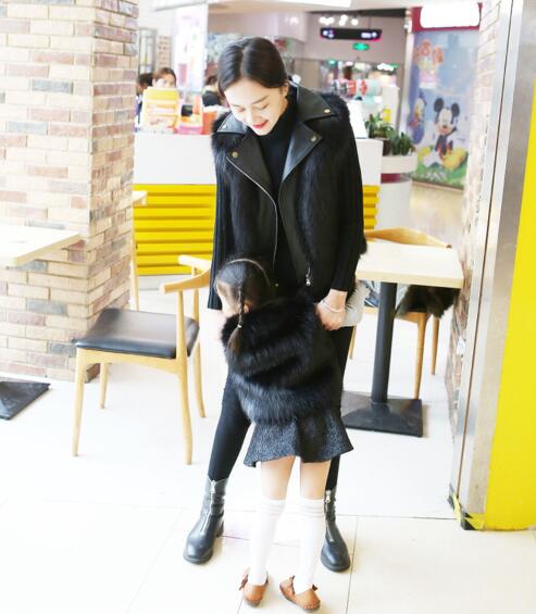 Cheap Winter Cool Faux Fur Vest Fashion Women Waistcoat - Black