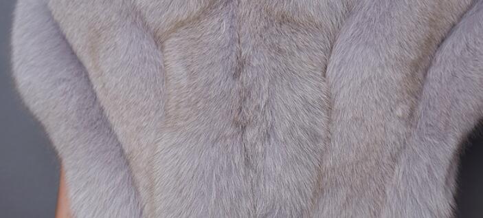 Elegant Warm Faux Fox Vest Fashion Women Overcoat - Purple