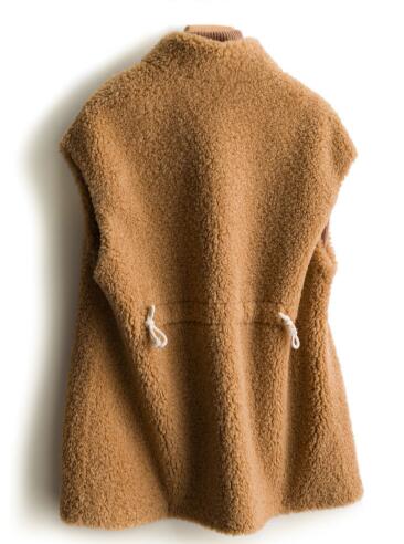 Good Furry Faux Lamb Fur Vest Fashion Women Overcoat - White