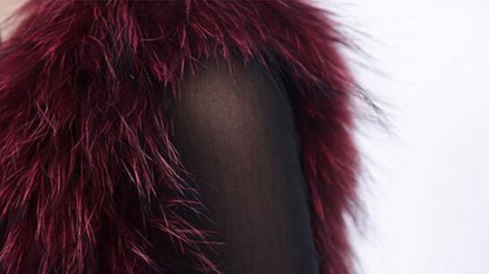 Good Warm Temperament Real Fox Fur Vests Women Overcoat - White Green