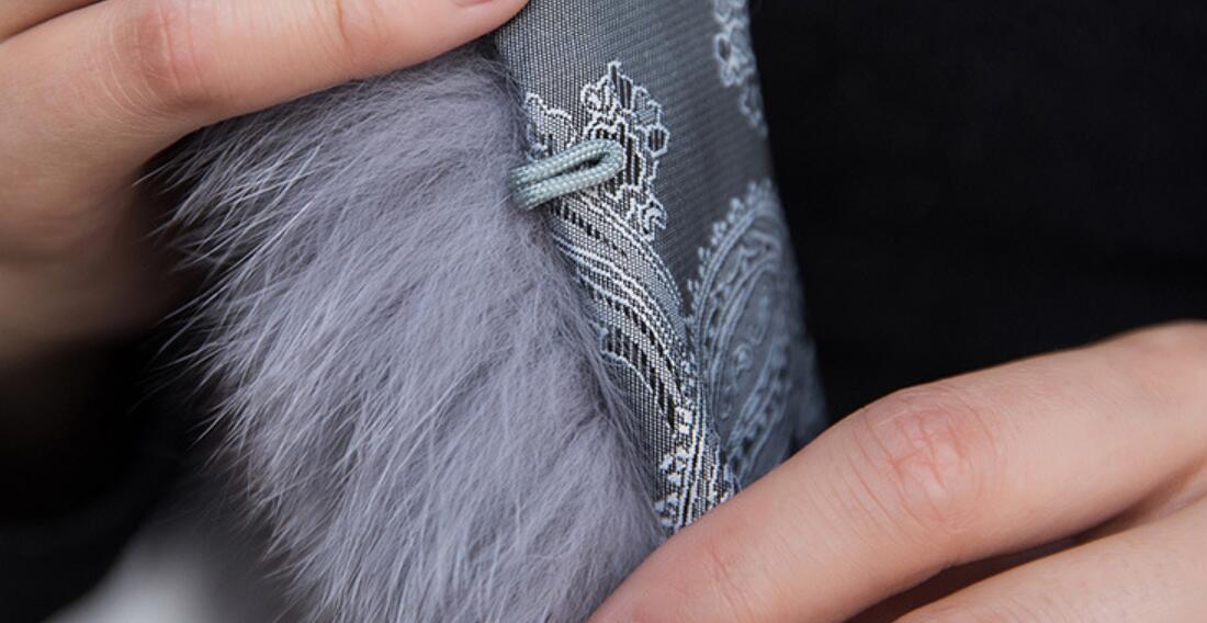 Luxury Winter Super Real Fox Fur Vests Fashion Women Overcoat - Gray