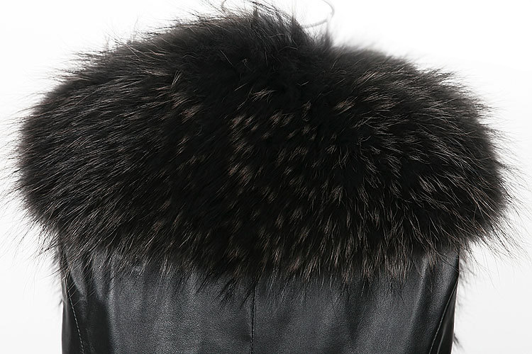 Nice Elegant Faux Raccoon Fur Vest Fashion Women Overcoat - Red