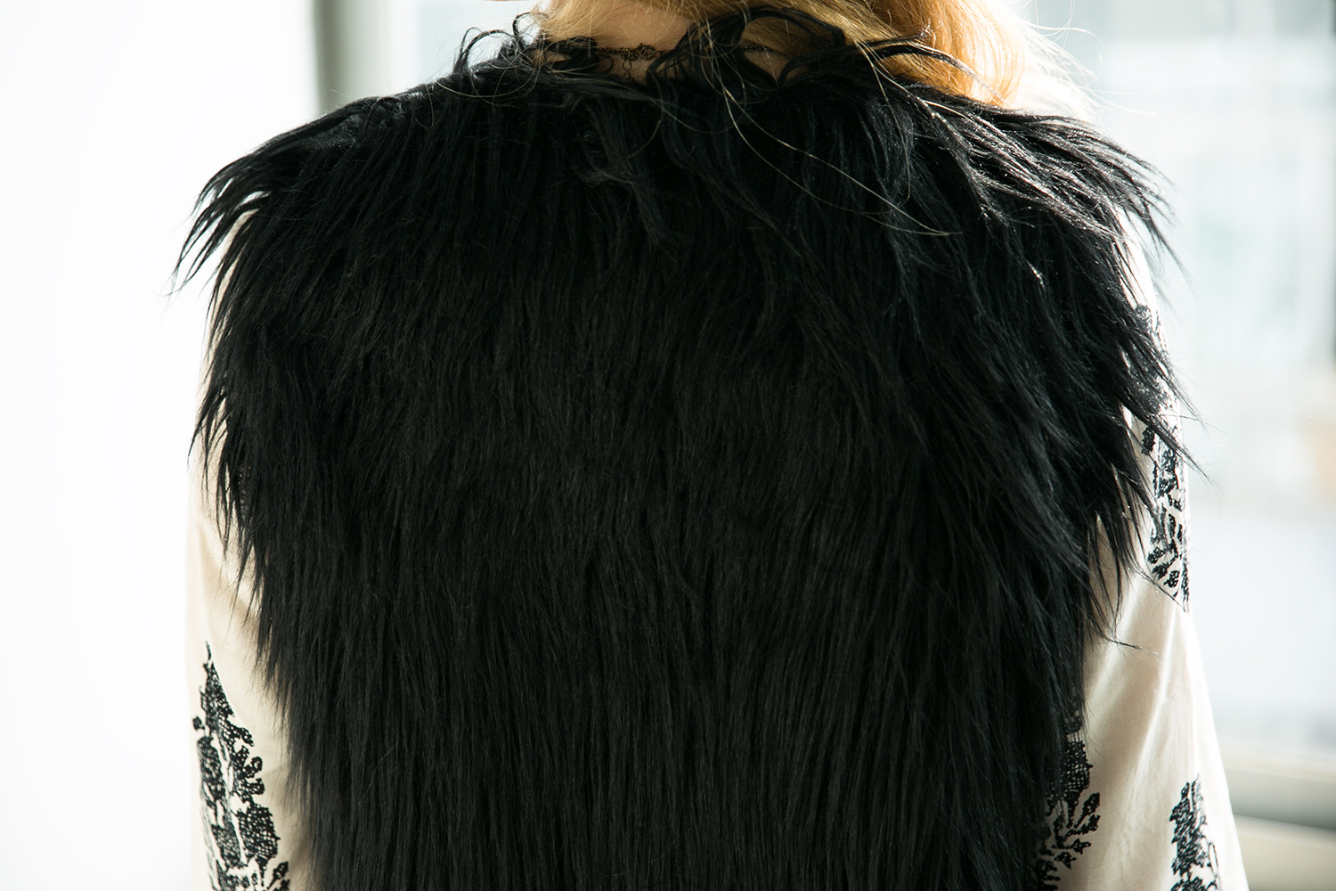 Pretty Winter Elegant Faux lady Fur Vest Fashion Women Waistcoat - Pink