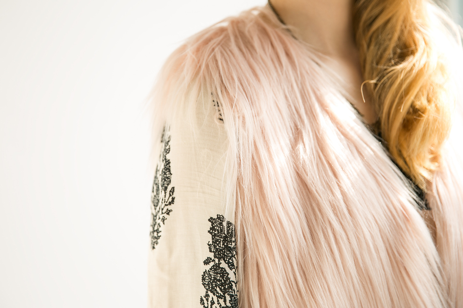 Pretty Winter Elegant Faux lady Fur Vest Fashion Women Waistcoat - Pink
