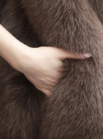 Warm Temperament Real Fox Fur Vest Women Overcoat - White