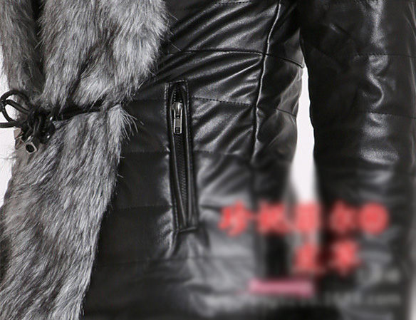 Wholesale Cool Faux Fur Overcoat Fashion Women Coat - Black