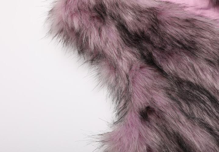 Wholesale Winter Elegant Faux Fur Vest Fashion Women Waistcoat - Khaki