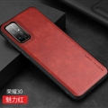 Business Ultrathin Leather Back Cases Holster Covers For Huawei Honor 30 Pro+ - Red