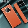 Classic Ultrathin Leather Flip Cases Holster Covers For Huawei Mate 40/40 Pro/40 RS/40E/4G/5G - Orange