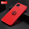 Finger Ring Magnet Plastic Shield Silicone Soft Cases Bracket Covers For Samsung Galaxy A22 4G/5G LTE - Red