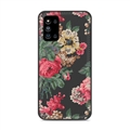 Leather Pattern Countryside Flower Shield Silicone Soft Cases Back Covers For Samsung Galaxy F52 5G - Black 02