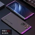 Ultrathin Super Metal Frame Matte Hard Cases Skin Covers For Huawei Honor 50 Pro - Black Purple