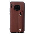 Wrist Ultrathin Real Leather Back Cases Holder Covers For Huawei Mate 30/30 Pro/30E Pro/30 RS - Brown